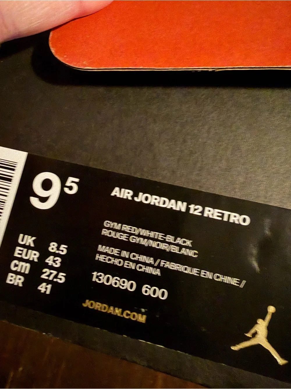 DeadStock Nike Air Jordan 12 Retro in the Vibrant 